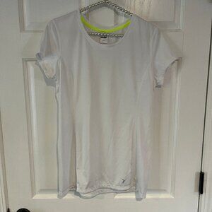 Old Navy Active Ladies Go-Dry White Crew Neck Short Sleeve Tee Size M Tall